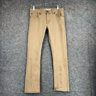Levi's 511 Pants Youth Size 18 Reg 29x29 Brown Regular Fit Straight Cotton Blend - Image 1 of 4
