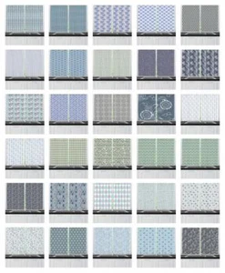 Grey Blue Kitchen Curtains 2 Panel Set Window Drapes 55" X 39" Ambesonne - Picture 1 of 30