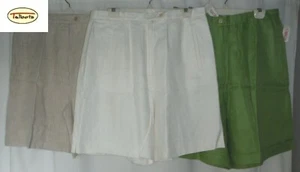 Vintage TALBOTS Size 18 Irish Linen Shorts Wide Leg *Color Choice NWT-EUC! ($68) - Picture 1 of 20