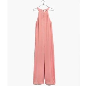 MADEWELL | Women’s Keyhole Wide-Leg Jumpsuit in Pink Icing size Medium NEW - Picture 1 of 14