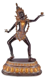 Whitewhale Maa Kali Brass Statue Religious Goddess Sculpture Idol Home Decor - Picture 1 of 5