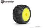 Powerhobby Desirer Front/Rear Mini-T Mounted Tires 8mm Yellow Soft