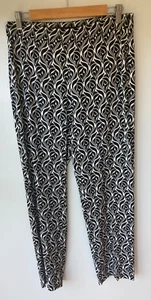 MAX MARA - PRINT PANT - 40 - BLACK/WHITE PRINT - Picture 1 of 7