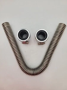 Zirgo 10465-ZIRUHR24 Universal Fit Corrugated Radiator Hose Stainless Steel 24" - Picture 1 of 24