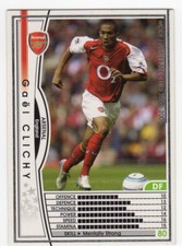 CARD WCCF EUROPEAN CLUB 2004/05 PANINI NEW 3 ARSENAL GAEL CLICHY FIGURE
