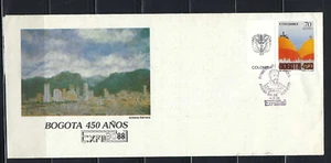BOGOTA 450 ANNIV- F.D.C. -LABEL COLOMBIA' 'EXFILBO'' 1988 - Picture 1 of 2