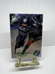 1995 Fleer Metal Batman Forever #99 Look Out Below Silver Flasher Foil Card - Picture 1 of 4