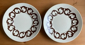 J & G MEAKIN MAIDSTONE - BIANCA DESIGN 2 x SAUCERS (16.2cm) - Picture 1 of 3