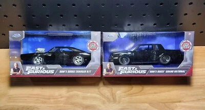 Fast & Furious Dom’s Dodge Charger RT & 1987 Buick Grand National Die Cast New - Image 1 of 2