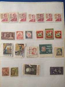 Misc Stamps Lot Of 31 Plus A Block - Picture 1 of 4
