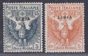 KOLONIEN LIBYEN 1915-16 ROTES KREUZ LOT 2v. Nr.13 und 16 MLH* - VERSAND GRATIS - Bild 1 von 2