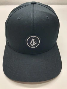 Volcom Baseball Cap Black Mens OSFM Snapback Front Patch Logo - Picture 1 of 14