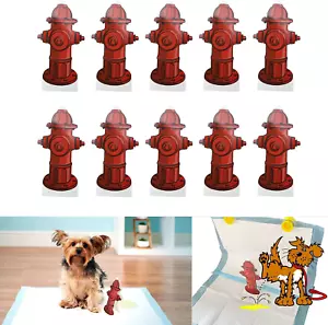 Dog Pee Pad,10Pcs Dog Pee Pad Trainer Paper Fire Hydrant Shaped Pet Diaper Pad P - Picture 1 of 12