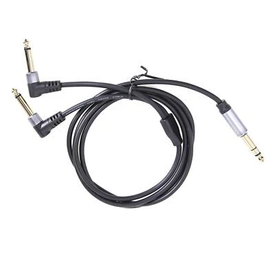 1/4 Insert Cable 6.35mm Dual 6.35mm Preamps Sound Cards Mixers - Image 1 of 4
