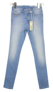 Diesel Skinzee 0829W Jeans Damen W26/L32 Stretch Whiskers Neu Denim Blau - Bild 1 von 10
