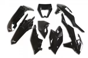 KIT PLASTICHE KTM EXC 125 250 300 2017 2018 2019 KIT 5 PZ COLORE NERO - Bild 1 von 1
