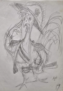 GARTH WILLIAMS~ORIGINAL CHARACTER ILLUSTRATION #19~CARROT NOSE - Picture 1 of 2