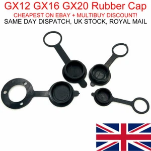 GX12 GX16 GX20 Aviation Connector Plug Cover Waterproof Rubber Cap - Picture 1 of 1