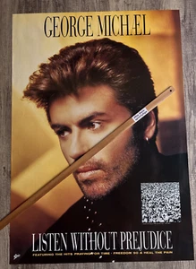 VINTAGE POSTER: GEORGE MICHAEL Listen Without Prejudice (Original InStore 1990) - Bild 1 von 4