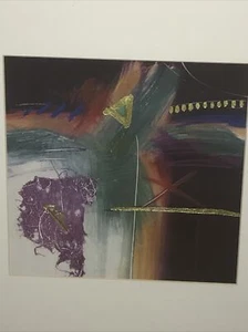 1995 - Ann Dergara - Memorie - Astratto moderno - Stampa - Arte - Lamina d'oro - Foto 1 di 9