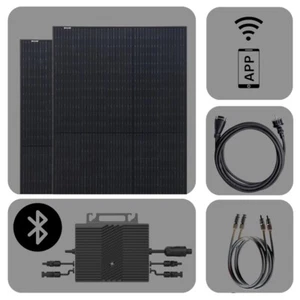 Balkonkraftwerk 820Watt / 800 Watt Komplettset Solaranlage mit Wifi Ja Solar - Bild 1 von 3