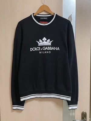 Dolce & Gabbana DG Logo Corona Algodón Sudadera Para Hombre Talla M-L Foto 1 de 4