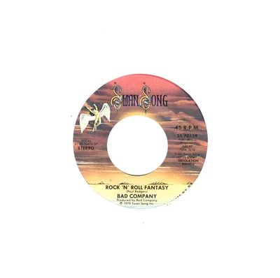 Bad Company:    Crazy Circles / Rock 'N' Roll Fantasy .. 45 RPM 8474 - Image 1 of 3