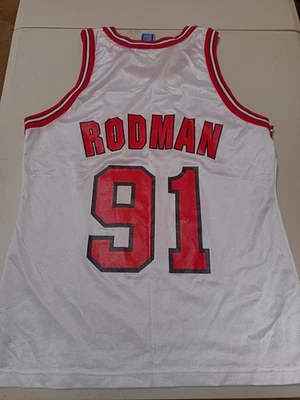 Champion Dennis Rodman Chicago Bulls NBA Basketball Jersey Adult Medium 40 - Image 1 of 4