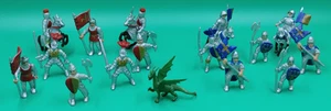 Juego de mini estatuillas Knights & Dragons Toob lote de 20 piezas de Safari Ltd. 2006 - Imagen 1 de 8