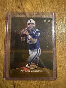 2024 Topps Finest - Team Finest Peyton Manning #TF - 5 Gold Refractor /50 - Bild 1 von 2