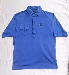 VTG Morehead City, NC County Club Golf Polo Shirt Blue Marlin Big Rock Fish Golf - Picture 1 of 5