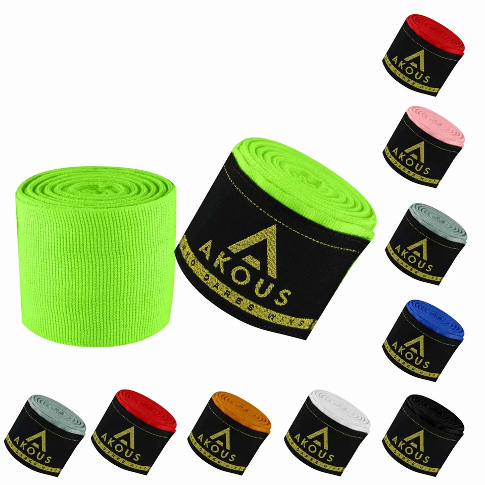 Envolturas de manos de boxeo MMA Muay Thai 180" 4,5 guantes elásticos envolturas de puño interior Foto 1 de 4