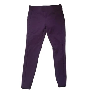 Loft Womens  Purple Leggings Size M Business Casual Office Chic Relax Fit Work - Picture 1 of 7