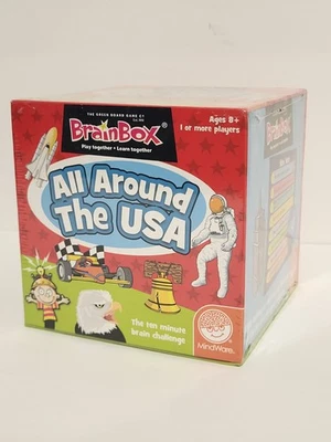 Game Brain Box All Around The World - 1 or more players Ages 8+ MindWare - NEW - Image 1 of 4