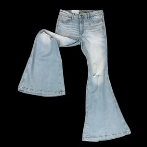 Wrangler Jeans Women 28x36 (ACTUAL 30x34) Blue Flare Trumpet Retro Western NWT - Picture 1 of 20