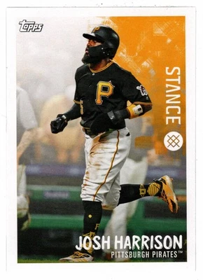 Nick Markakis - Josh Harrison - 2019 Topps Stickers Baseball # 14 Mint - Image 1 of 2
