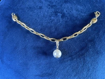 Energetix Magnetschmuck Armband 944 L vergoldet Charm Perle 1323 Set - Bild 1 von 4