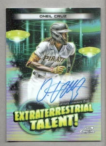 2023 Topps Cosmic Chrome Baseball Extraterrestrial Talent VAR Oneil Cruz AUTO - Picture 1 of 2