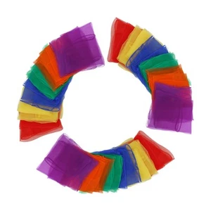 18 Pcs Dance Performance Scarf Juggling Scarves Scarfs Miss Silks - Imagen 1 de 12