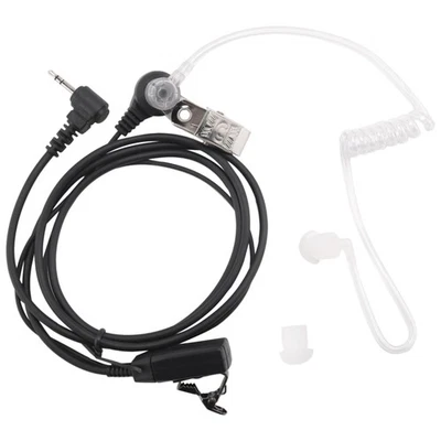 1 Pin Covert Acoustic Tube Earpiece Surveillance Headset With Ptt & Mic For8527 - Image 1 of 4