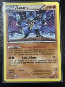 Juego de Cartas Coleccionables Pokémon Lucario Next Destinies 64/99 Holo Raro LP/NM - Imagen 1 de 2