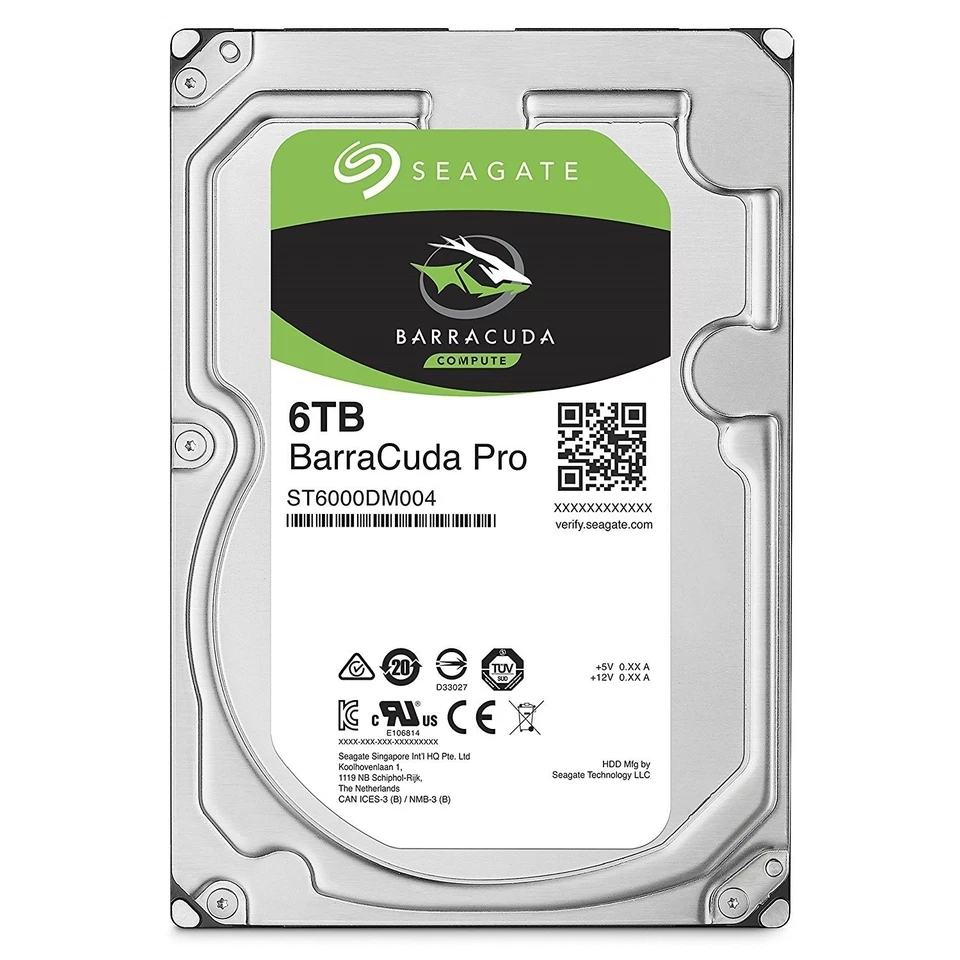 ST6000DM004- Seagate BarraCuda  Internal Hard Drive SATA HDD 6TB 6GB/s 128MB - Image 1 of 1