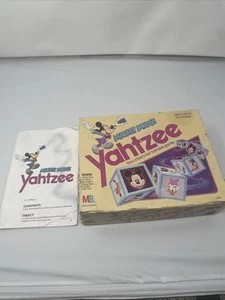mickey mouse yahtzee 1988 Original Box And Manuel Only - Picture 1 of 6