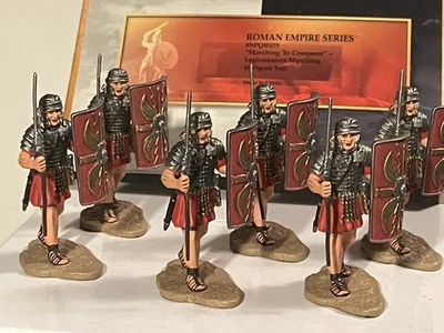 Legionários da Grã-Bretanha Império Romano SPQR029 “Marching to Conquest” marchando 6 fig - Imagem 1 de 4