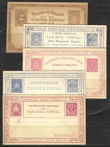 SALVADOR GANZSACHEN SAMMLUNG -- POST & BRIEFKARTEN, ENVEL -- 1890 — POSTFRISCH - Bild 1 von 16