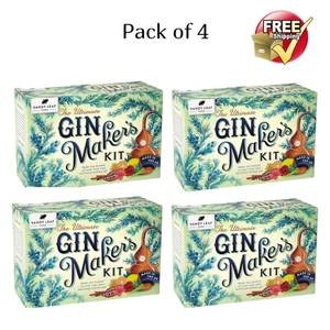 Gin Making Kit Sandy Leaf 10 Flaschen Gin Maker’s Pink & Citrus Flavour 4er Set. - Bild 1 von 6
