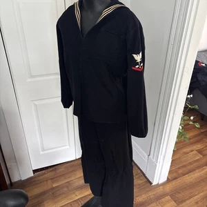 Original WW2 U.S. Navy Corpsmen  Wool Uniform Jumper top and bottom! - Picture 1 of 11
