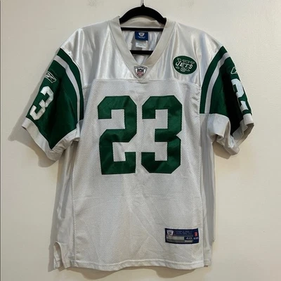 Camiseta deportiva Reebok On Field New York Jets Shonn Greene #23 totalmente cosida blanca talla 48 Foto 1 de 4