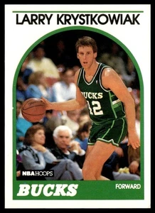 1989-90 Hoops Larry Krystkowiak #258 RC Milwaukee Bucks - Picture 1 of 2