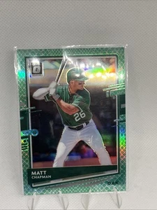 2020 Panini Donruss Optic Choice Green Dragon Prizm /84 Matt Chapman #151 - Picture 1 of 2